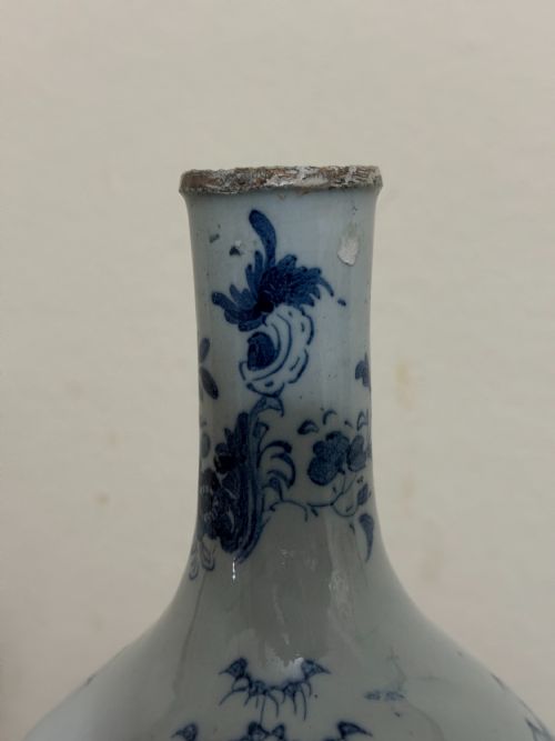 18TH CENTURY LAMBETH POTTERY DELFTWARE BOTTLE - ADDITIONAL PHOTO 9