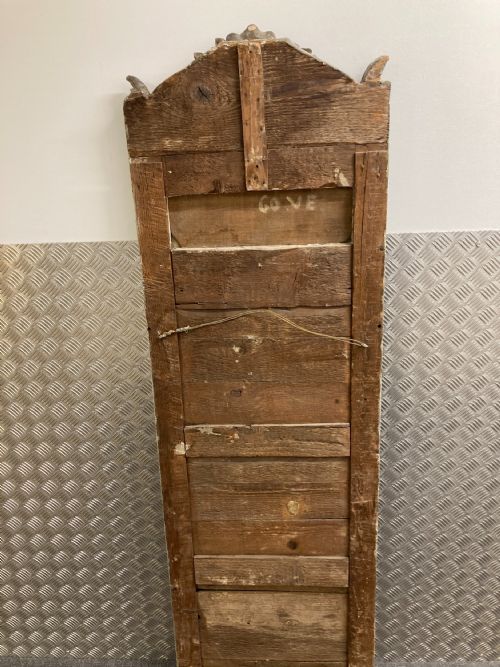 18TH CENTURY FRENCH PAINTED AND PARCELGILT TRUMEAU MIRROR - ADDITIONAL PHOTO 4