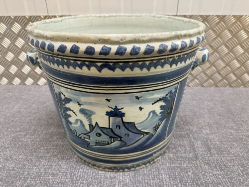 18TH CENTURY NEVERS FAIENCE 'POT A ORANGE' - ADDITIONAL PHOTO 2