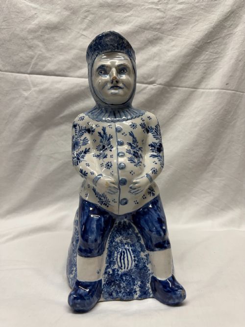 19TH CENTURY DELFT TOBY JUG VASE - ADDITIONAL PHOTO 2