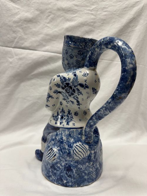 19TH CENTURY DELFT TOBY JUG VASE - ADDITIONAL PHOTO 5