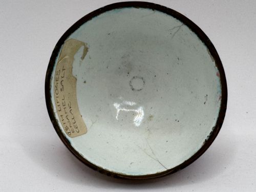 18TH CENTURY SMALL LIMOGES ENAMEL SALT BOWL - ADDITIONAL PHOTO 9