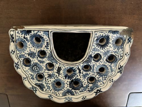 18TH CENTURY DELFT BOUGH HANGING POT - ADDITIONAL PHOTO 12