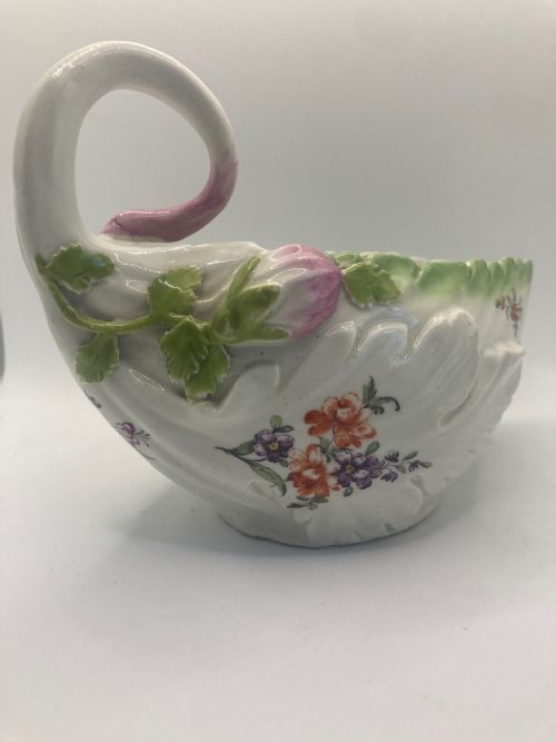 18TH CENTURY CHELSEA DERBY LETTUCE FORM SAUCE BOAT CIRCA 1760 - ADDITIONAL PHOTO 5