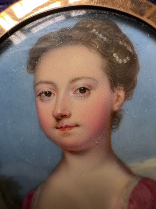 18TH CENTURY PORTRAIT MINIATURE ATTRIBUTED TO CHRISTIAN FRIEDRICH ZINCKE - ADDITIONAL PHOTO 7