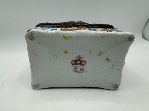 17TH CENTURY DUTCH DELFT SNUFF PATCH BOX - ADDITIONAL PHOTO 12