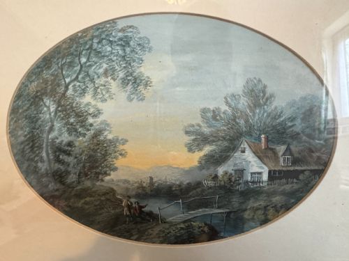 19TH CENTURY WATERCOLOURS PASTORAL LANDSCAPE SCENES SET OF 3 - ADDITIONAL PHOTO 6