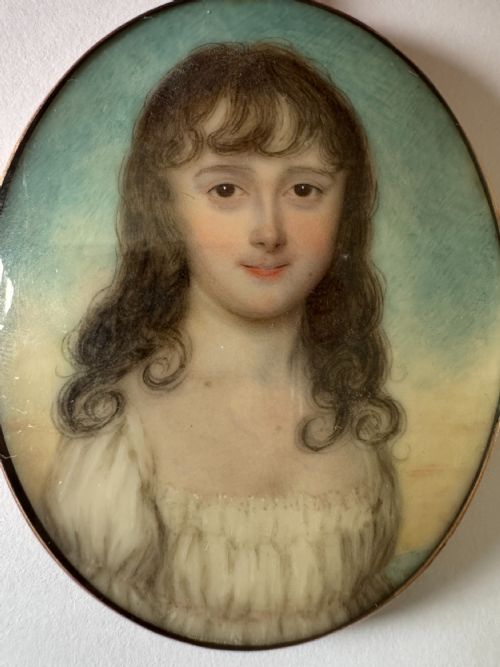 18TH CENTURY PORTRAIT MINIATURE IN STYLE OF WILLIAM WOOD 1768 1809 - ADDITIONAL PHOTO 1