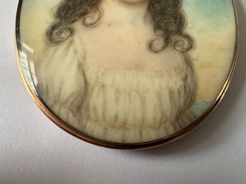 18TH CENTURY PORTRAIT MINIATURE IN STYLE OF WILLIAM WOOD 1768 1809 - ADDITIONAL PHOTO 3