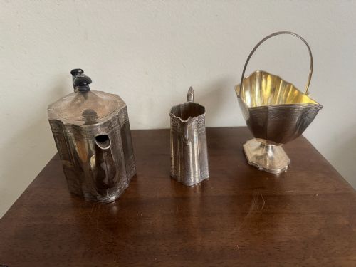 VICTORIAN SCOTTISH STERLING SILVER TEA SET GLASGOW RAIT CIRCA 1879 - ADDITIONAL PHOTO 2