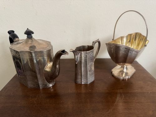 VICTORIAN SCOTTISH STERLING SILVER TEA SET GLASGOW RAIT CIRCA 1879 - ADDITIONAL PHOTO 3
