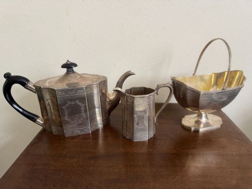 VICTORIAN SCOTTISH STERLING SILVER TEA SET GLASGOW RAIT CIRCA 1879 - ADDITIONAL PHOTO 4