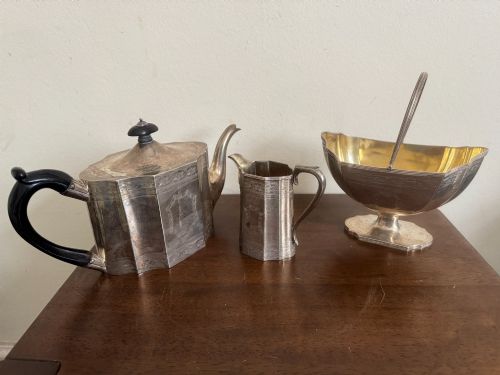 VICTORIAN SCOTTISH STERLING SILVER TEA SET GLASGOW RAIT CIRCA 1879 - ADDITIONAL PHOTO 5