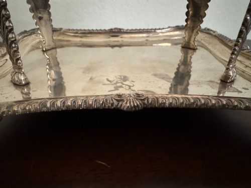 GEORGIAN STERLING SILVER EGG CRUET STAND BY WILLIAM BURWASH LONDON 1820 - ADDITIONAL PHOTO 5