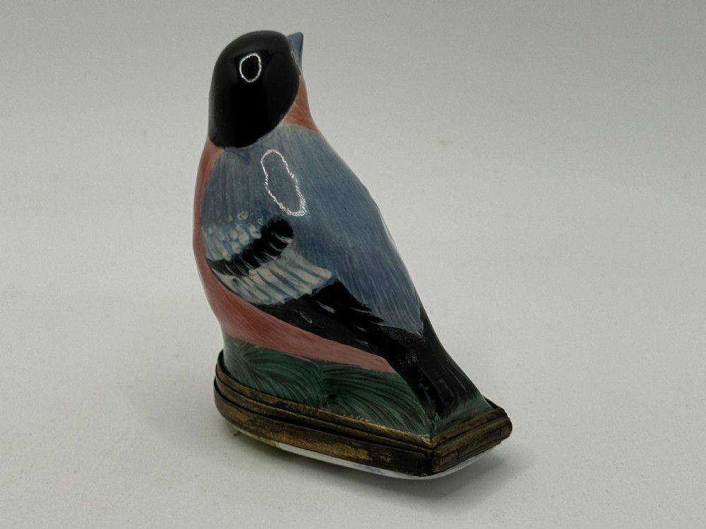18TH CENTURY SOUTH STAFFORDSHIRE BILSTON ENAMEL BIRD PATCH BOX View VI