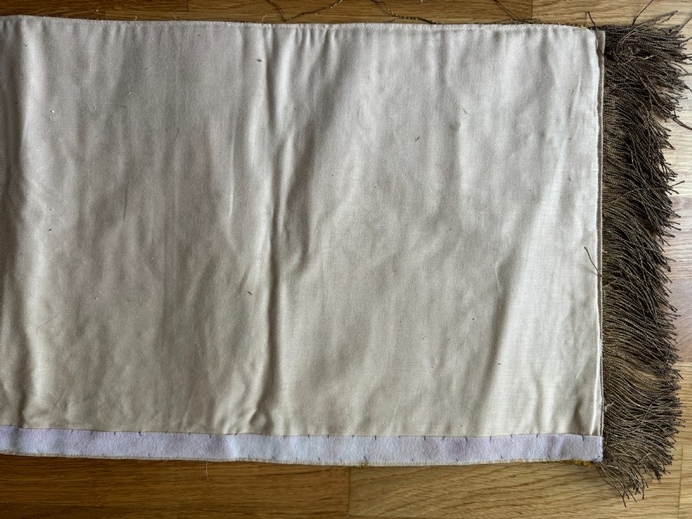 19th Century Silk & Velvet Panel View VI