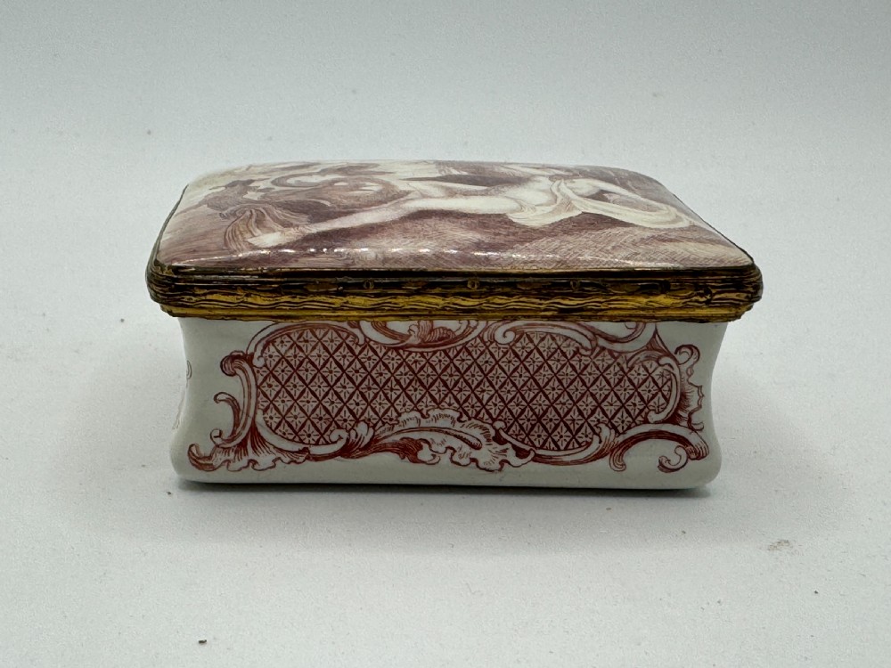 18th Century English Enamel Snuff Box - Greek Mythology Scene View II