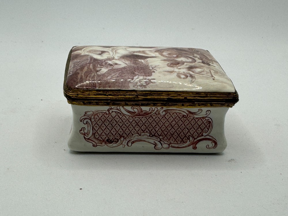 18th Century English Enamel Snuff Box - Greek Mythology Scene View V