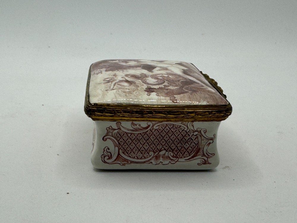 18th Century English Enamel Snuff Box - Greek Mythology Scene View VI