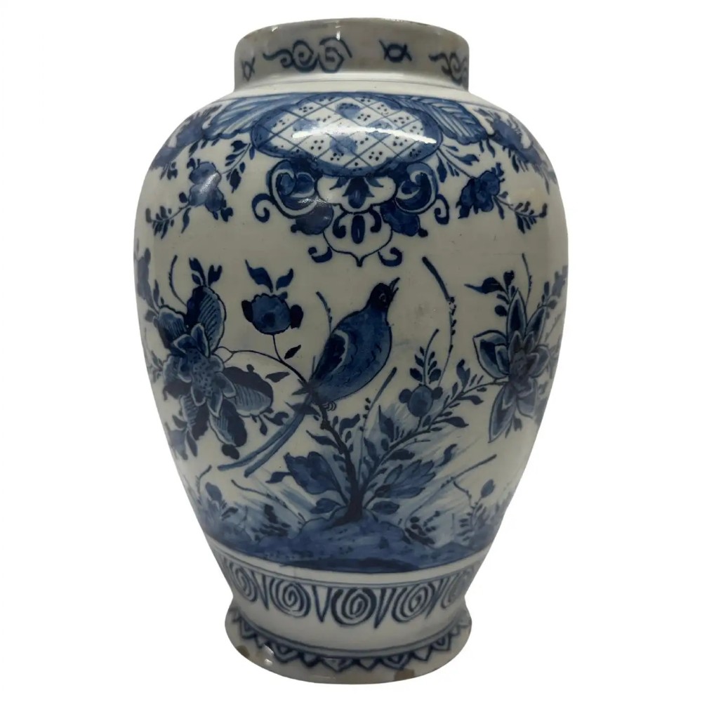 Delft Blue and White Baluster Vase