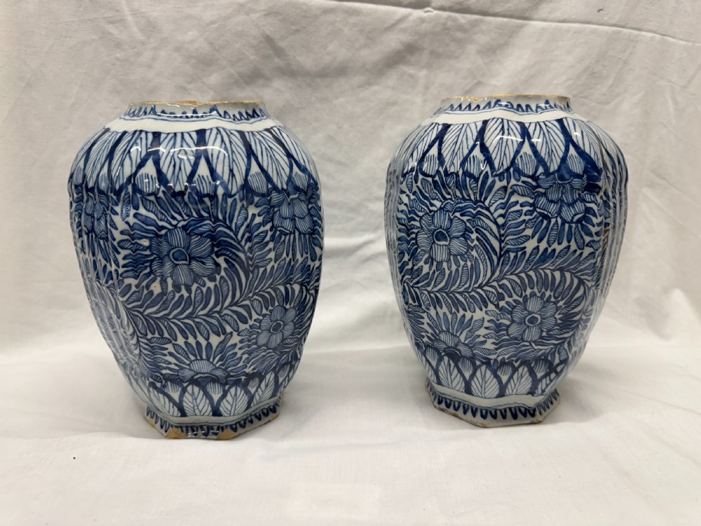 Pair of 18th Century Delft Bulb Jars View II