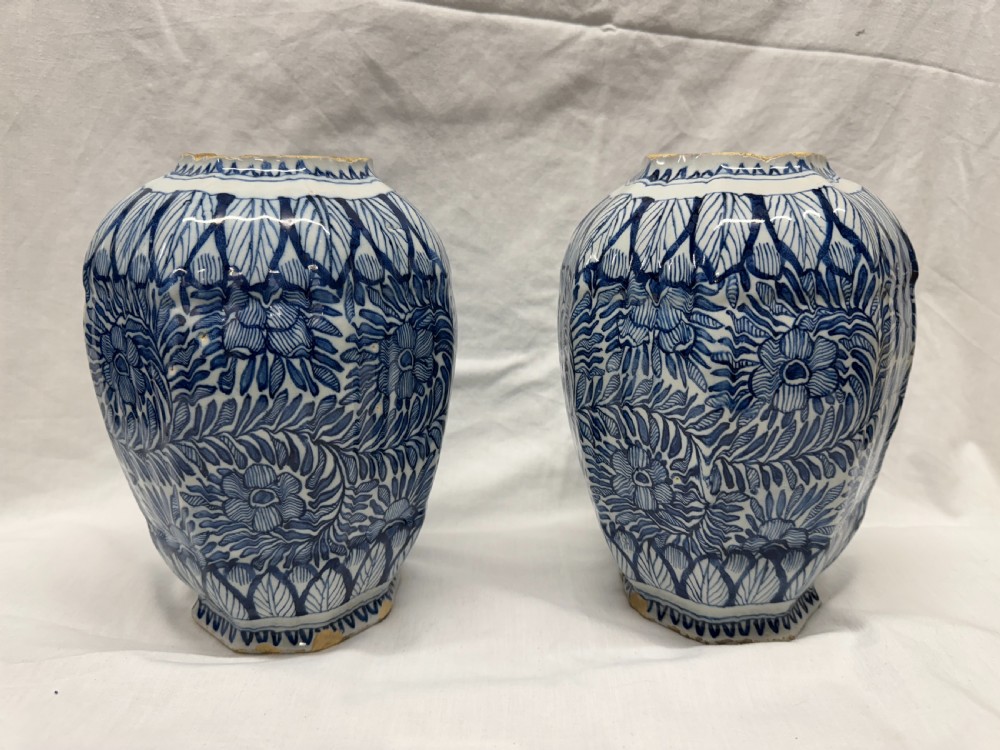 Pair of 18th Century Delft Bulb Jars View III