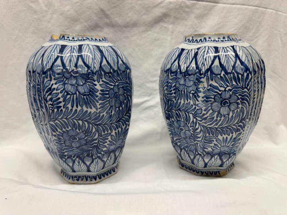 Pair of 18th Century Delft Bulb Jars View V