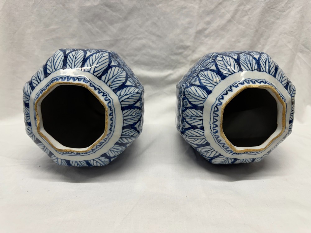 Pair of 18th Century Delft Bulb Jars View X