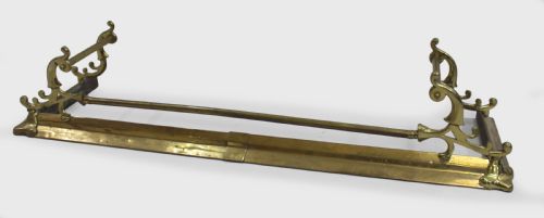 Victorian Brass Fire Fender