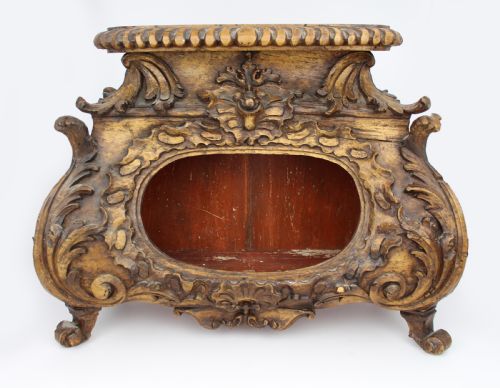 antique southern european baroque reliquary cabinet - CATEGORY: ANTIQUE CABINETS - DATED 1800
