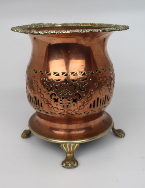 ANTIQUE GEORGIAN COPPER WINE COOLER - ADDITIONAL PHOTO 1