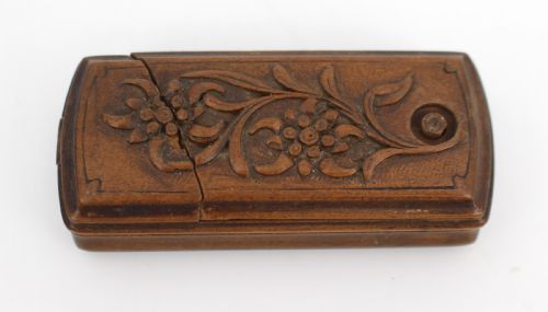 carved wooden vesta case c18801910 - CATEGORY: ANTIQUE MISCELLANEOUS - DATED 1880