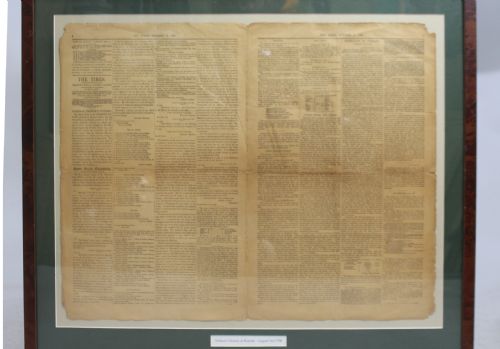 ORIGINAL 1798 NEWSPAPER NELSONS VICTORY AT ROSETTA BATTLE OF THE NILE - ADDITIONAL PHOTO 1