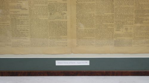ORIGINAL 1798 NEWSPAPER NELSONS VICTORY AT ROSETTA BATTLE OF THE NILE - ADDITIONAL PHOTO 2