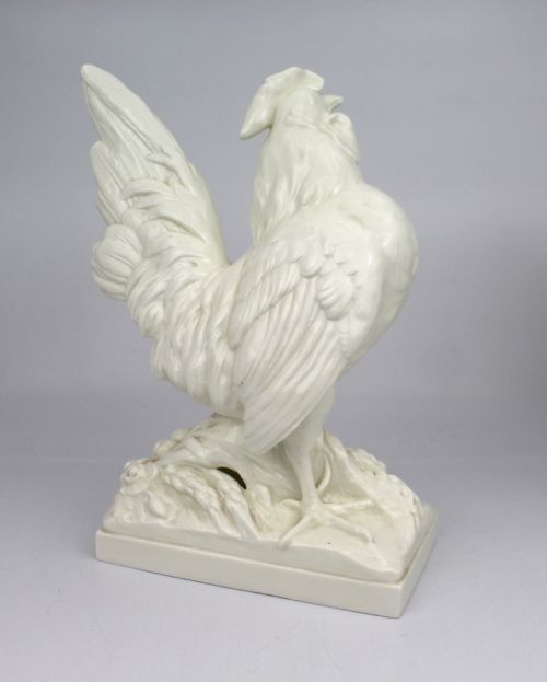 PAIR OF ROYAL WORCESTER BLANC DE CHINE ROOSTERS MODELLED BY A AZORI LISERON 3581 - ADDITIONAL PHOTO 5