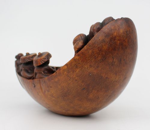 ANTIQUE CHINESE ROOTWOOD BOAT CARVING LATE QING DYNASTY - ADDITIONAL PHOTO 3