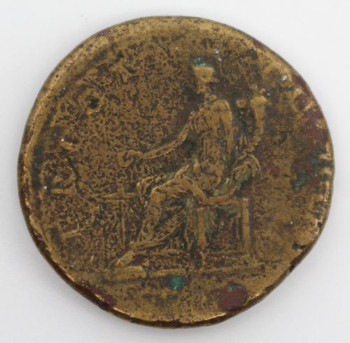 EARLY 2ND CENTURY ROMAN COIN SESTERTIUS OF EMPEROR TRAJAN - ADDITIONAL PHOTO 1