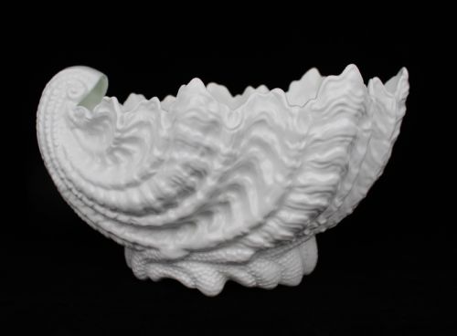 large coalport porcelain shell form sweet dish c1890 - CATEGORY: ANTIQUE CERAMICS - DATED 1890