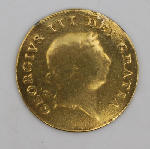 george iii gold half guinea 1808 - CATEGORY: ANTIQUE MISCELLANEOUS - DATED 1800