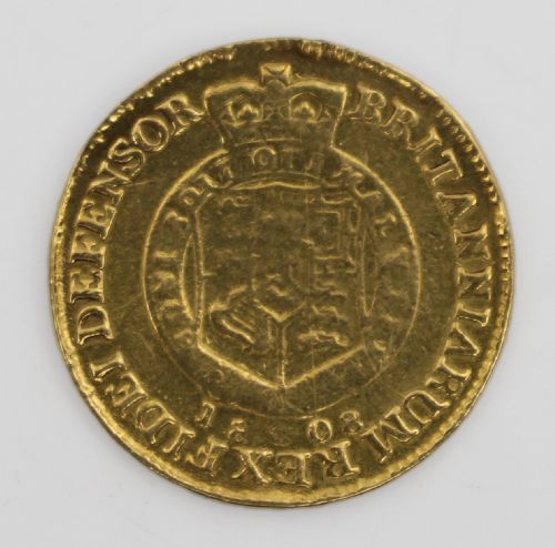 GEORGE III GOLD HALF GUINEA 1808 - ADDITIONAL PHOTO 1