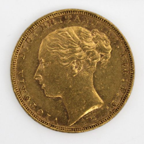 gold sovereign queen victoria 1886 - CATEGORY: ANTIQUE MISCELLANEOUS - DATED 1880