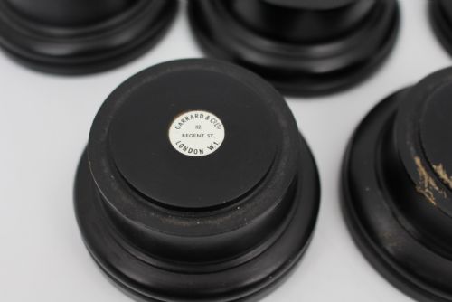 SET OF 5 EARLY 20TH CENTURY GARRARD CO EBONY PLINTHS - ADDITIONAL PHOTO 1