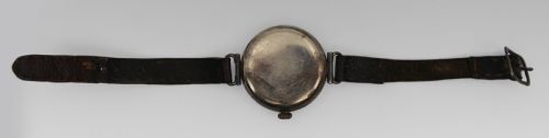 ANTIQUE SILVER JW BENSON TRENCH WRISTWATCH LONDON 1915 - ADDITIONAL PHOTO 6