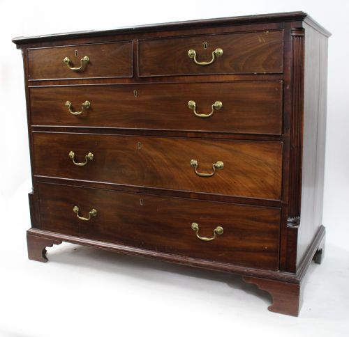 george iii cuban mahogany chest of drawers c1780 - CATEGORY: ANTIQUE CHEST OF DRAWERS - DATED 18TH CENTURY