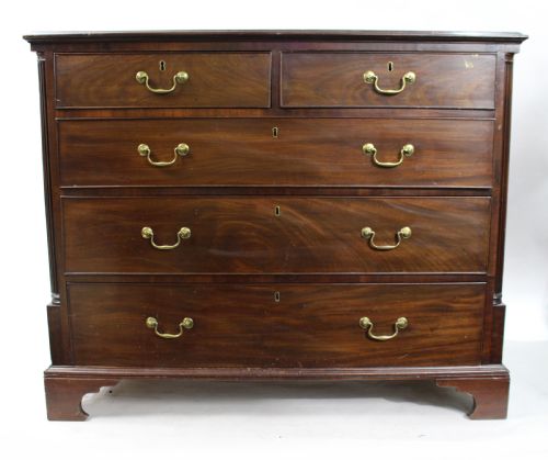 GEORGE III CUBAN MAHOGANY CHEST OF DRAWERS C1780 - ADDITIONAL PHOTO 2