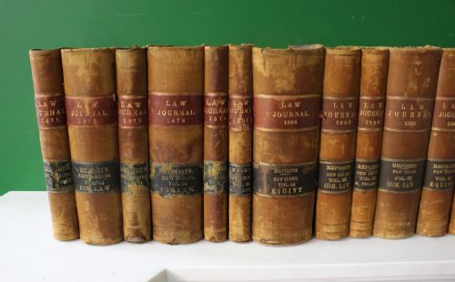 BOOKS ANTIQUE LAW BOOKS LAW JOURNAL REPORTS 18711915 21 VOLUMES - ADDITIONAL PHOTO 1