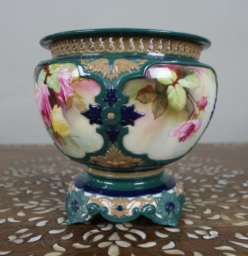 large royal worcester hadley pot pourri vase 1911 - CATEGORY: ANTIQUE VASES - DATED 1910
