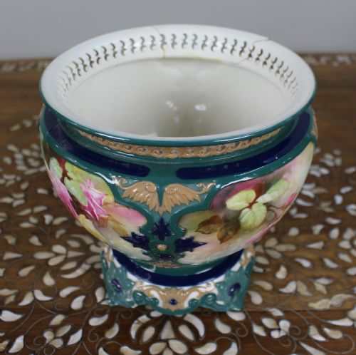 LARGE ROYAL WORCESTER HADLEY POT POURRI VASE 1911 - ADDITIONAL PHOTO 1