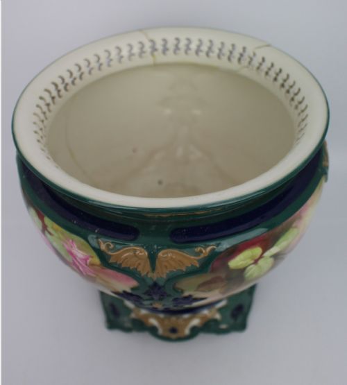 LARGE ROYAL WORCESTER HADLEY POT POURRI VASE 1911 - ADDITIONAL PHOTO 12