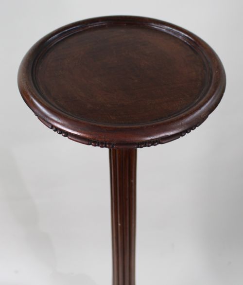 ANTIQUE GEORGIAN REVIVAL MAHOGANY TORCHRE PEDESTAL STAND - ADDITIONAL PHOTO 3